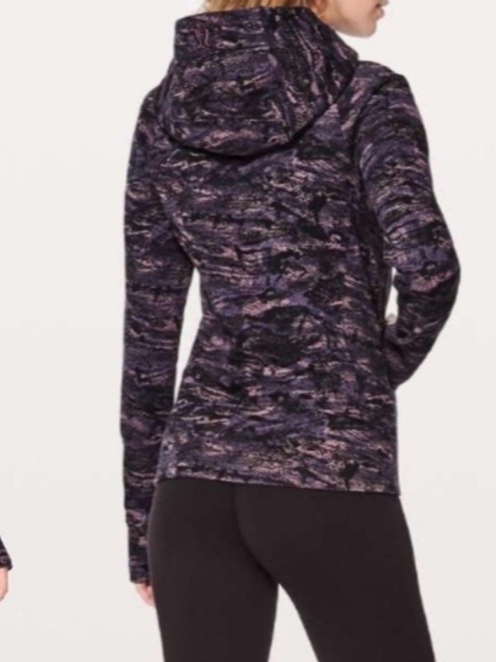 lululemon athletica Scuba Hoodie IV in Rip Wave Purple Thunder Black Pattern